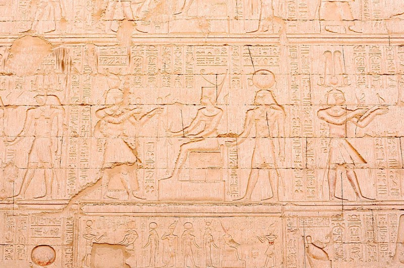 Relief, Khnum Temple of Esna, Egypt