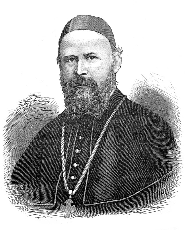 Daniele Comboni (born 15 March 1831 in Limone sul Garda, Italy, died 10 October 1881 in Khartoum, Sudan) was a Catholic bishop, missionary and founder of a religious order, authentic, digitally restored reproduction from a 19th century original, exact date of depiction unknown, Historical