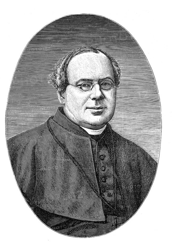 Robert Herzog (born 17 February 1823 in Schönwalde, district of Frankenstein, died 26 December 1886 in Breslau) was a Roman Catholic clergyman and from 1882 to 1886 Prince-Bishop of the Archbishopric of Breslau, authentic, digitally restored reproduction from a 19th century original, exact date of depiction unknown, Historical