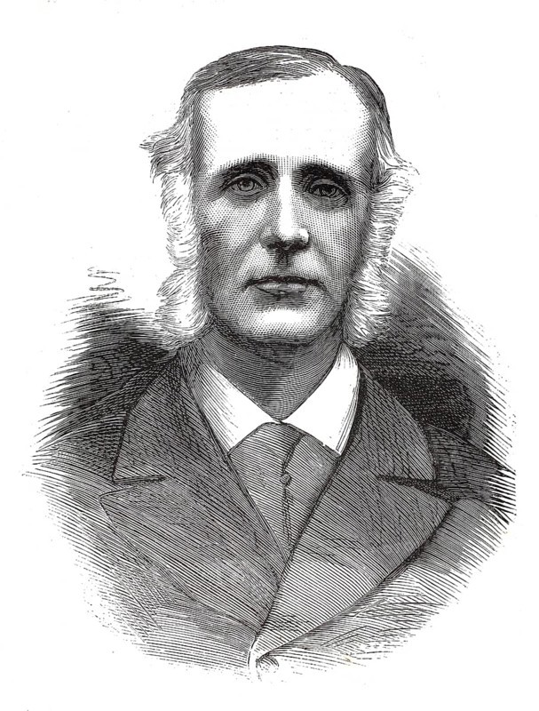 Thomas Henry Burke (1829 to 1882), an Irish civil servant who served as Secretary of State for Ireland, authentic, digitally restored reproduction from a 19th century original, exact date of depiction unknown, Historical