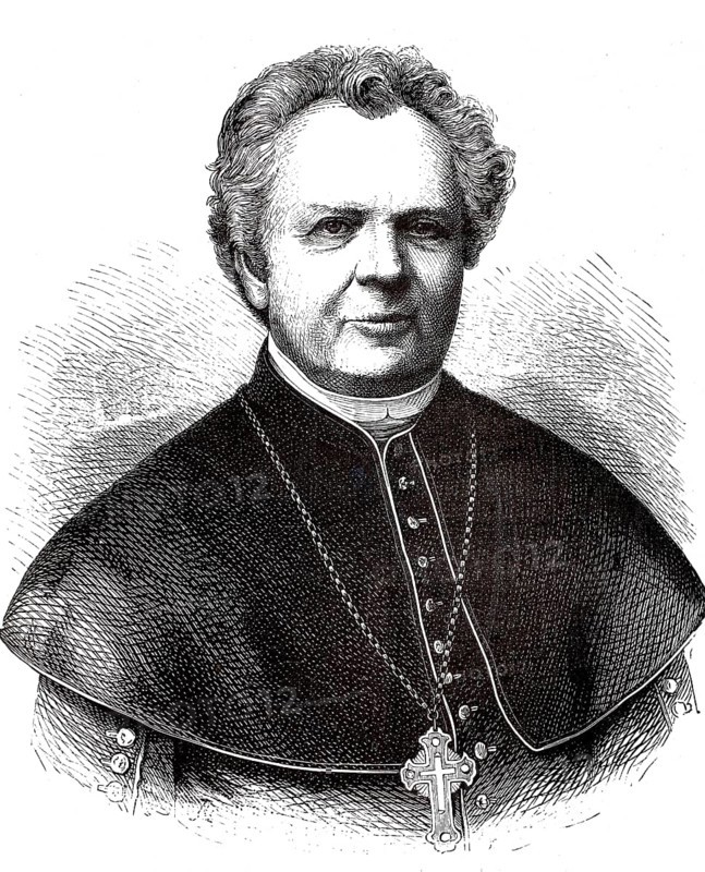 Heinrich Ernst Karl Förster (born 24 November 1799 in Glogau in Lower Silesia, died 20 October 1881 in Johannesberg) was a German Roman Catholic theologian and priest. He was a cathedral preacher and cathedral provost in Breslau, authentic, digitally restored reproduction from a 19th century original, exact date of depiction unknown, Historical