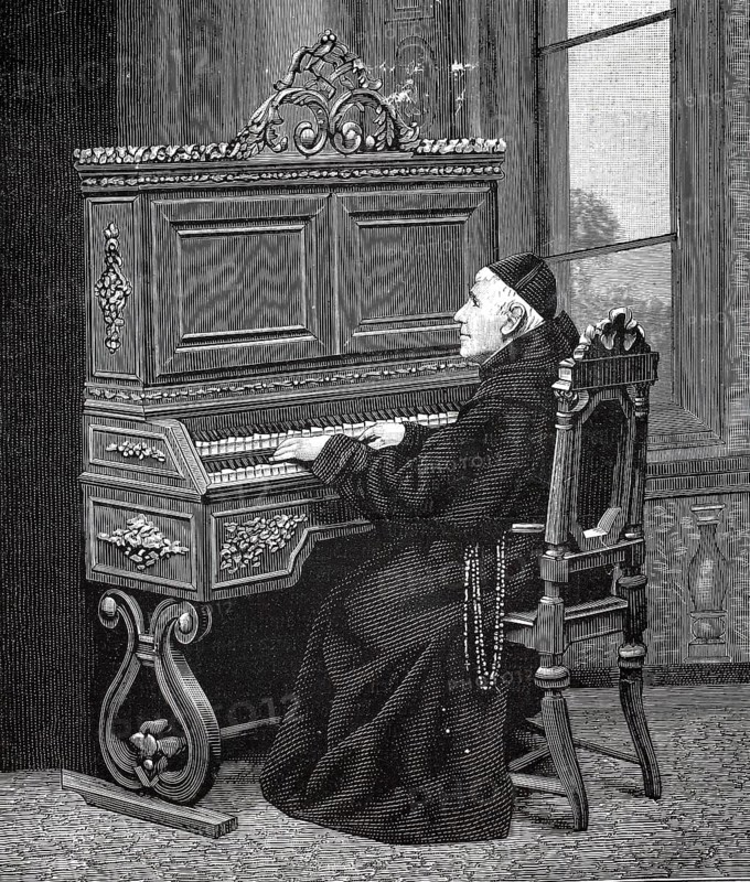 The Pansymphonikon is the worldwide fame of Father Peter Singer, a mechanical musical instrument developed in the 19th century by German instrument maker Peter Alexis Artaud, which was designed to imitate the full sound of an orchestra, authentic, digitally restored reproduction from a 19th century original, exact date of presentation unknown, historical