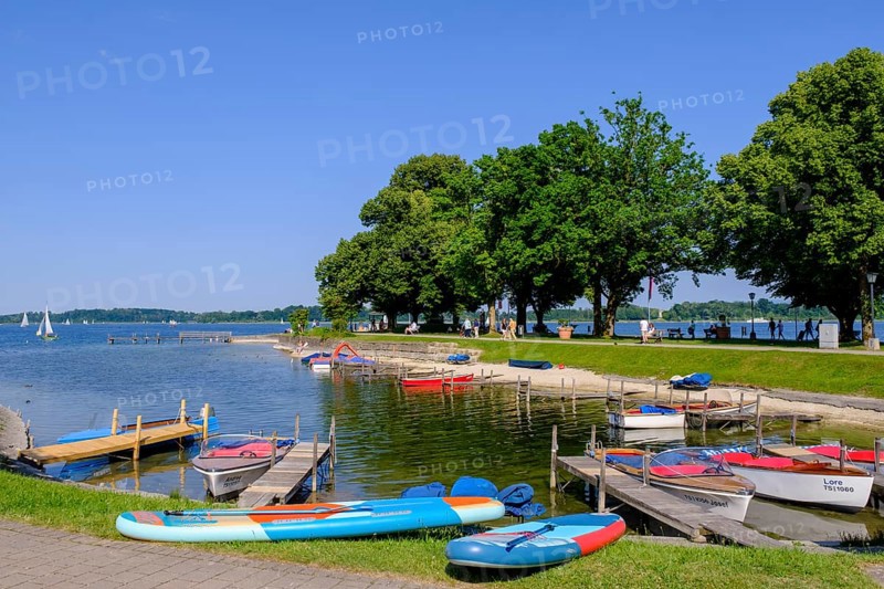 Am Chiemsee bei Stock, Prien, Chiemgau, Upper Bavaria, Bavaria, Upper Bavaria, Bavaria, Germany