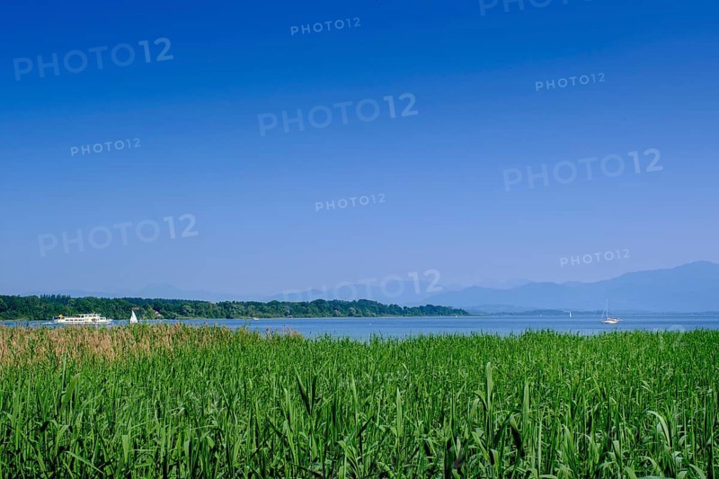 Seebad, Freibad, Strandbad, Seebruck am Chiemsee, Chiemgau, Upper Bavaria, Bavaria, Germany