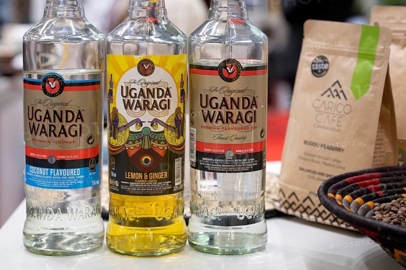 Uganda Waragi bottles, Bern, Switzerland