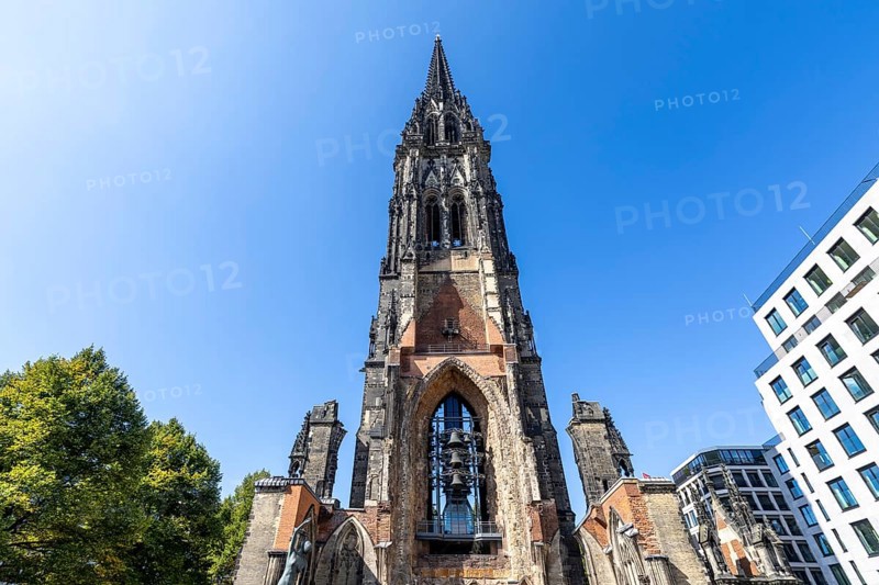 Former main church of St. Nikolai at Hamburg's Hopfenmarkt, Hamburg, Germany