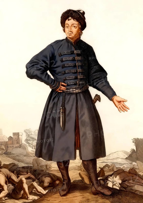 Portrait of Peter the Great, Peter I or Pyotr Alexeyevich Romanov, 1672-1725, Emperor of the Russian Empire, Grand Embassy, digitally optimized