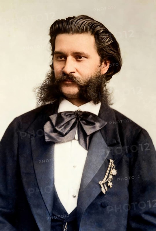 Johann Baptist Strauss II, 1825 – 1899, Austrian composer and violinist, 1879, digitally edited