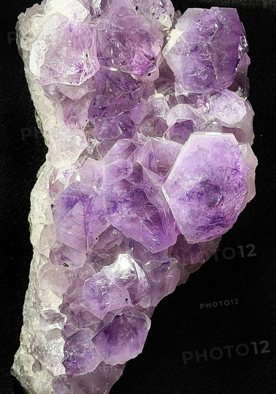 Amethyst, purple variety of the mineral quartz, Germany