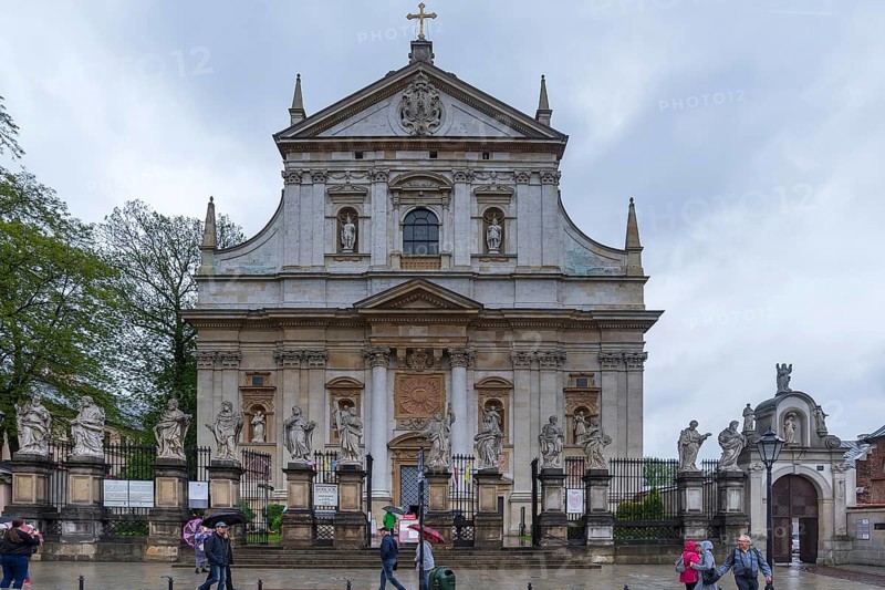 Main Façade of St. Peter and Paul Church, Krakow, Poland