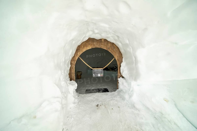 Igloo Suite, Igloo Lodge at Höfatsblick am Nebelhorn Station, near Oberstdorf, Allgäu Alps, Allgäu, Bavaria, Germany