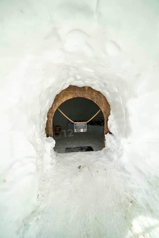 Igloo Suite, Igloo Lodge at Höfatsblick am Nebelhorn Station, near Oberstdorf, Allgäu Alps, Allgäu, Bavaria, Germany