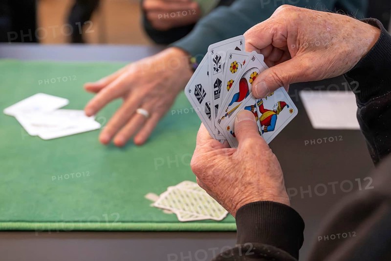 Jassen playing cards, Zug, Switzerland