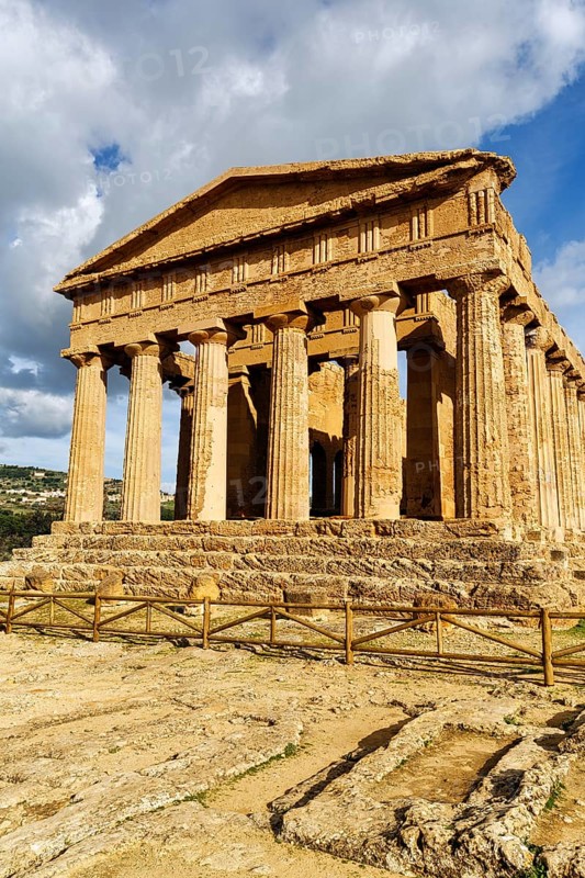 Temple of Concordia, Doric Temple, Valley of the Temples, Agrigento, Sicily, Italy