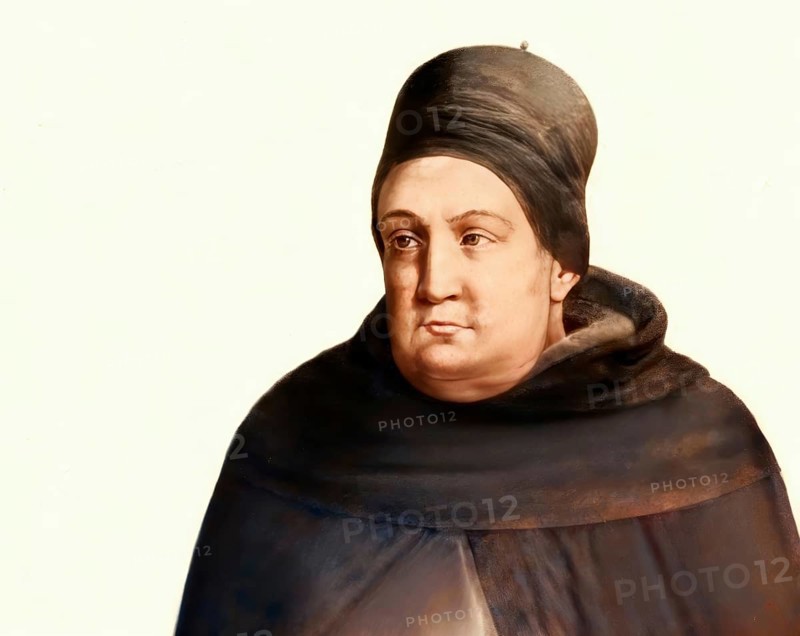 Thomas Aquinas, Thomas von Aquin, Tommaso d'Aquino, c.?1225 – 1274, Italian Dominican friar and priest, philosopher, theologian, and a jurist in the tradition of scholasticism, digitally edited