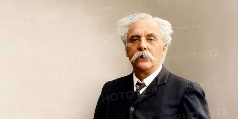 Gabriel Fauré, 1845 – 1924, French composer, digitally edited according to a photograph by Pierre Petit, 1905