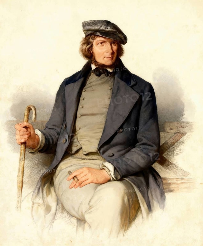 August Heinrich Hoffmann, Hoffmann von Fallersleben, 1798 –1874, German poet