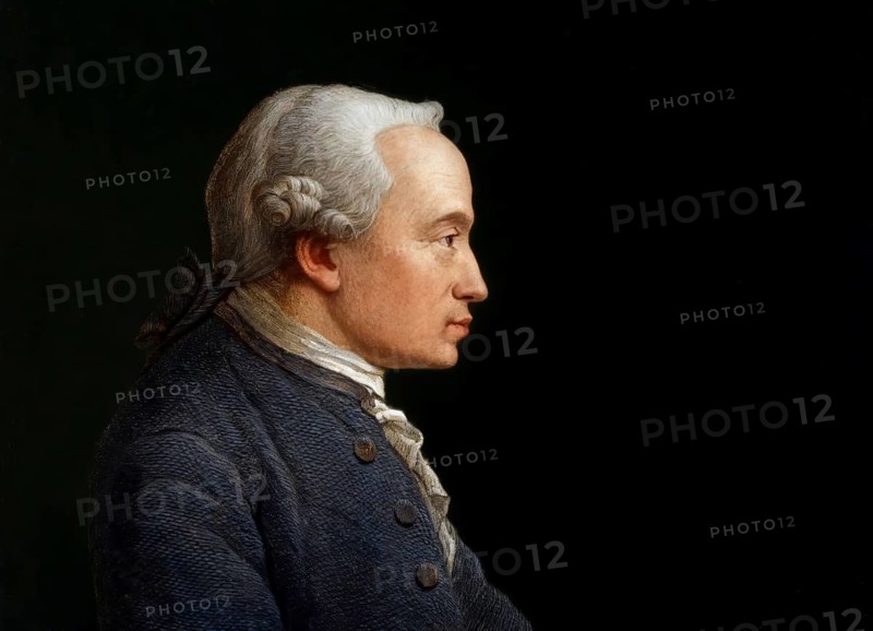Immanuel Kant, 1724 - 1804, German philosopher of the Enlightenment, digitally altered