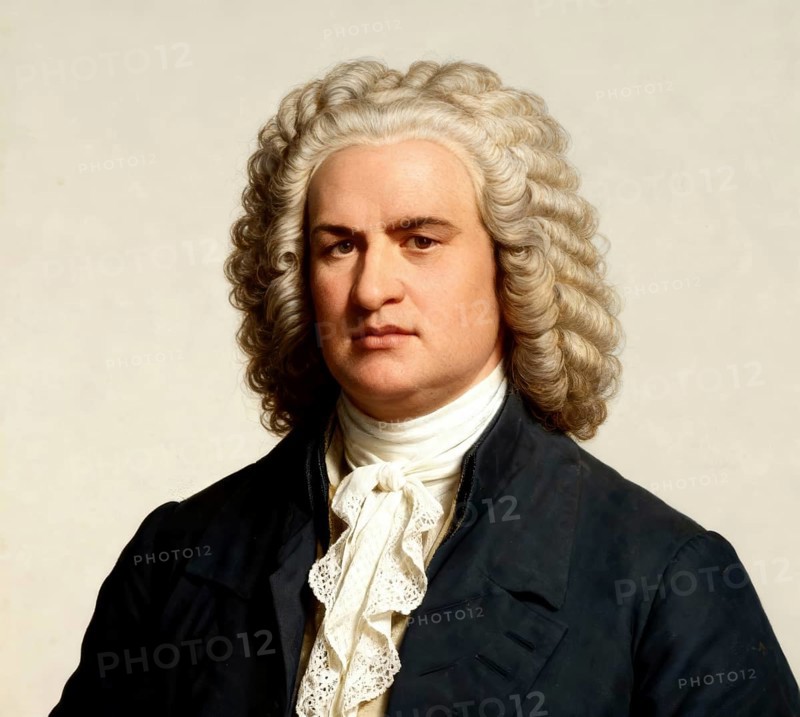 Johann Sebastian Bach, 1685 - 1750, German composer, digital edited