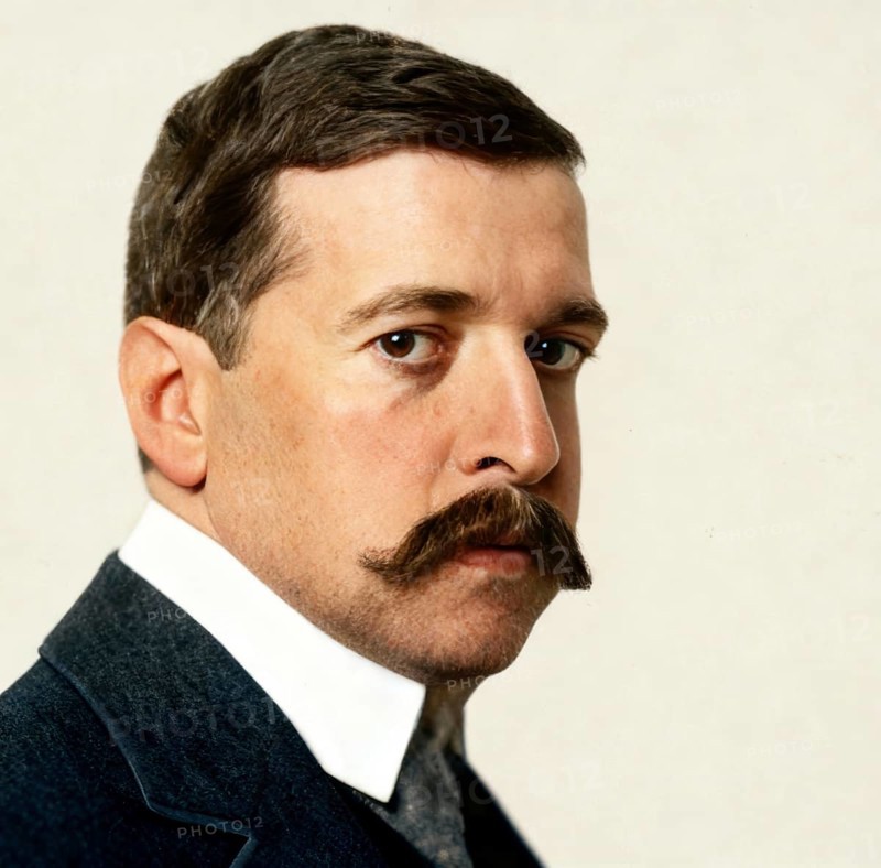 Hugo von Hofmannsthal, 1874-1929, Austrian novelist and poet, digital edited according to a photograph by Nicola Perscheid, 1910