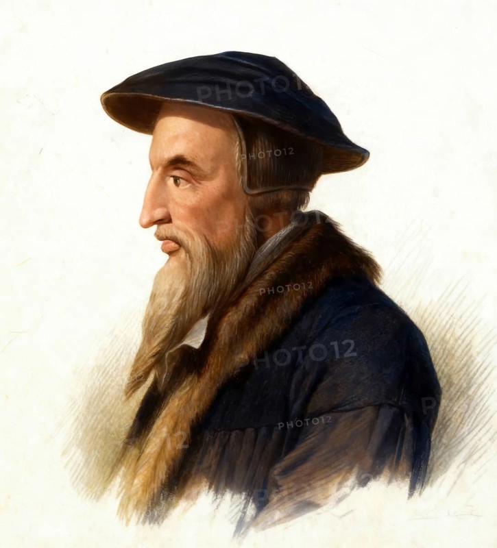 Johannes Calvin or Jean Cauvin, 1509 - 1564, reformer and founder of Calvinism