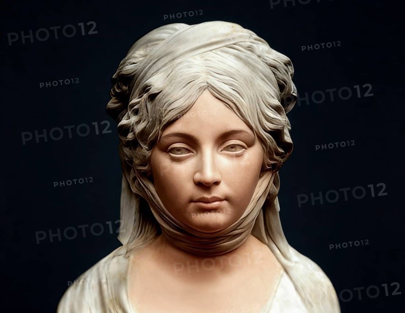 Louise of Mecklenburg-Strelitz, Luise Herzogin zu Mecklenburg - Strelitz, Luise Auguste Wilhelmine Amalie Herzogin zu Mecklenburg, Königin Luise, 1776 – 1810, Queen of Prussia as the wife of King Frederick William III, digitally edited after a bust by Johann Gottfried Schadow