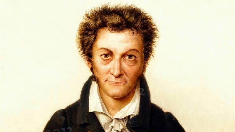 Ernst Theodor Amadeus Hoffmann, or E. T. A. Hoffmann, 1776 - 1822, German Romantic author of fantasy and horror, jurist, composer, music critic, and caricaturist, digitally edited