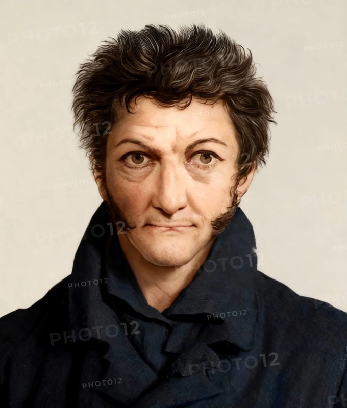 Ernst Theodor Amadeus Hoffmann, or E. T. A. Hoffmann, 1776 - 1822, German Romantic author of fantasy and horror, jurist, composer, music critic, and caricaturist, digitally edited
