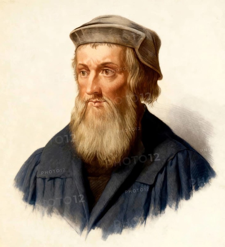 John Wycliffe, Doctor evangelicus, 1330 - 1384, an English philosopher, theologian and church reformer
