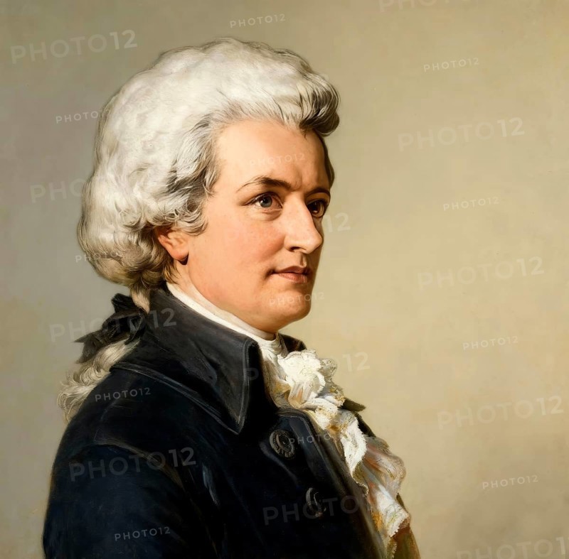 Wolfgang Amadeus Mozart, 1756 – 1791, composer of classical music, First Viennese School, digitally edited