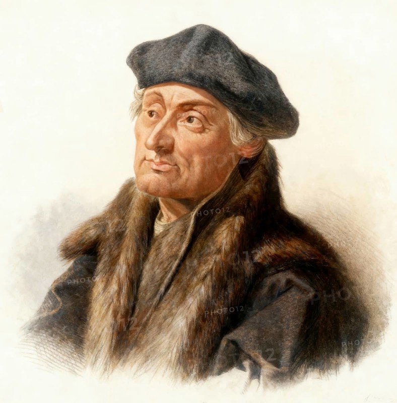 Erasmus Desiderius von Rotterdam, 1465 - 1536, Dutch humanist, theologian, philosopher, scholar and author