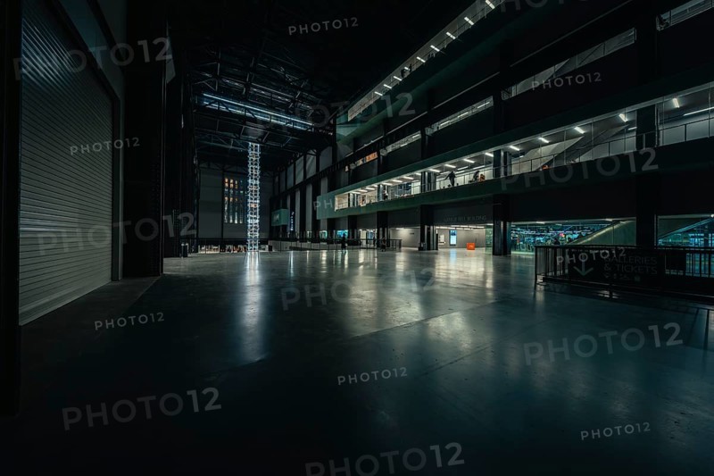 Large modern space with industrial architecture, Tate Modern of Art, Lodon, United Kingdom