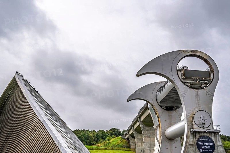 Falkirk Wheel, Forth and Clyde Canal, Falkirk, Scotland, UK