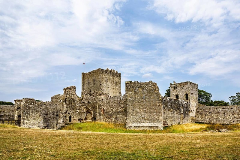 Ruins of Portchester Castle, Portchester, Fareham, Hampshire, UK