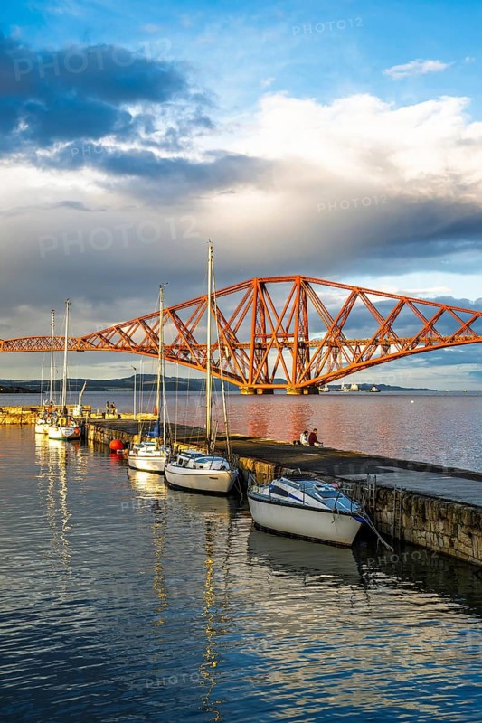 Forth Bridge, Queensferry Crossing, Forth Estuary, Scotland, UK