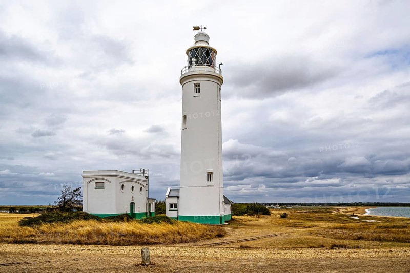 Hurst Point Lighthouse and Hurst Castle, Hurst Spit, Milford on Sea, Lymington, Hampshire, UK