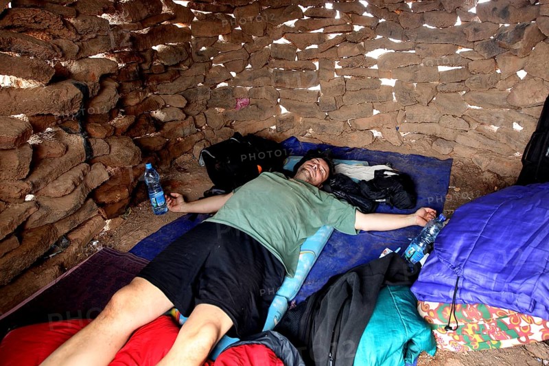 Simple place to sleep in a hut in Erta Ale Camp, Erta Ale, null, Ethiopia
