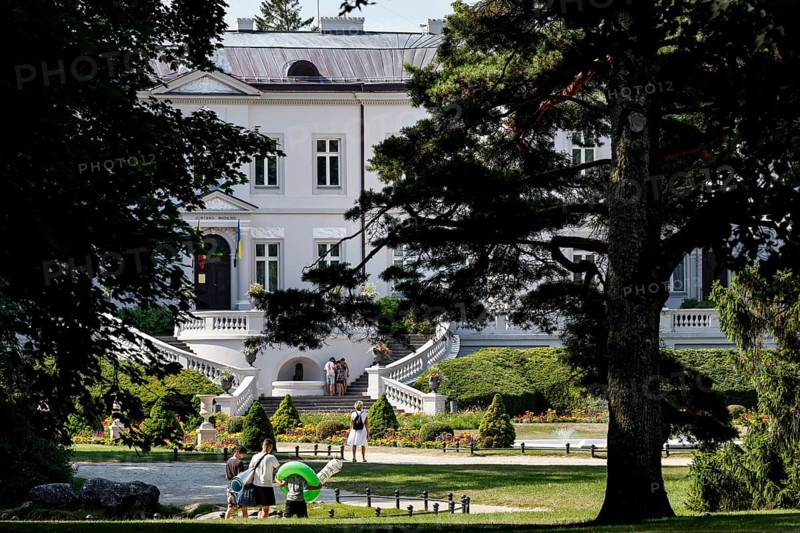 Castle with the amber museum in the middle of a botanical garden in Palanga, Palanga, Klaipeda County, Lithuania