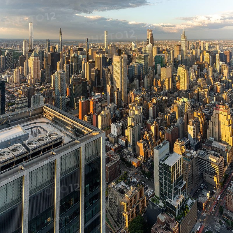 Manhattan midtown skyline, Edge, New York, USA