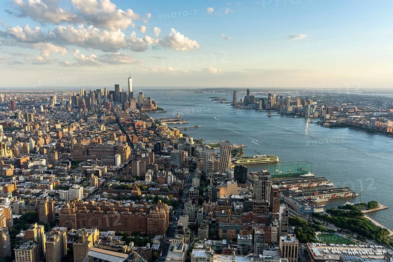 Lower Manhattan skyline, Edge, New York, USA