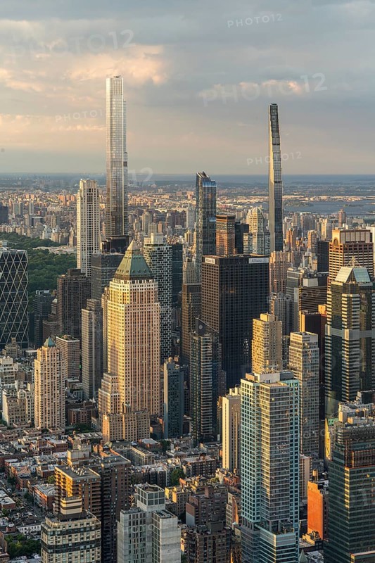 Manhattan midtown skyline, Edge, New York, USA