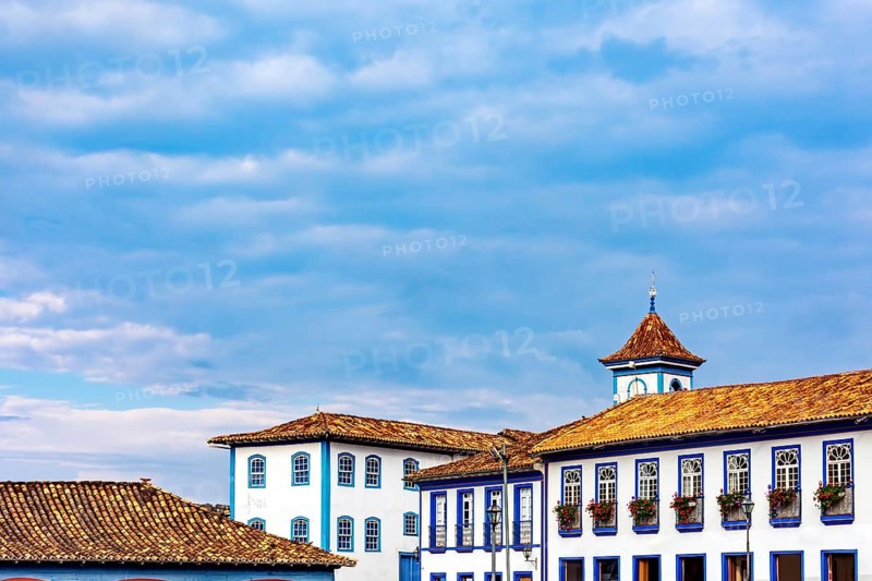 Mansions and architecture of the historic city of Diamantina in Minas Gerais, Diamantina, Minas Gerais, Brazil
