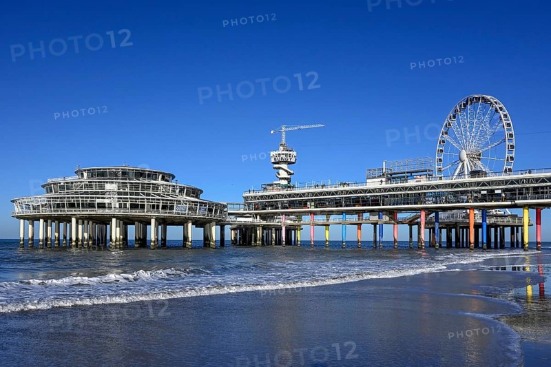 Pier von Scheveningen, The Hague, North Sea, South Holland, Netherlands
