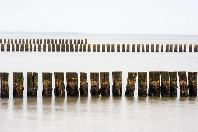 Grooves in the Baltic Sea near Zingst, Fischland-Darss-Zingst, Zingst, Mecklenburg-Western Pomerania, Germany