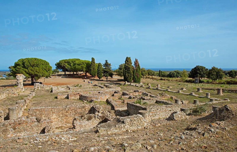 Aleria Roman Archaeological Site, Haute-Corse Department, Corsica, Mediterranean Sea, France