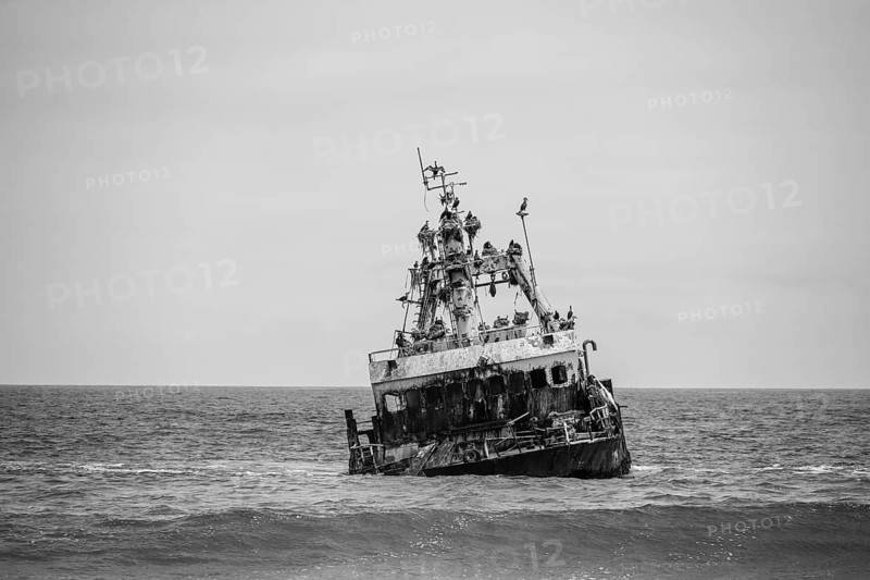 Zeila shipwreck on the Skeleton Coast, Dorob National Park, Namibia