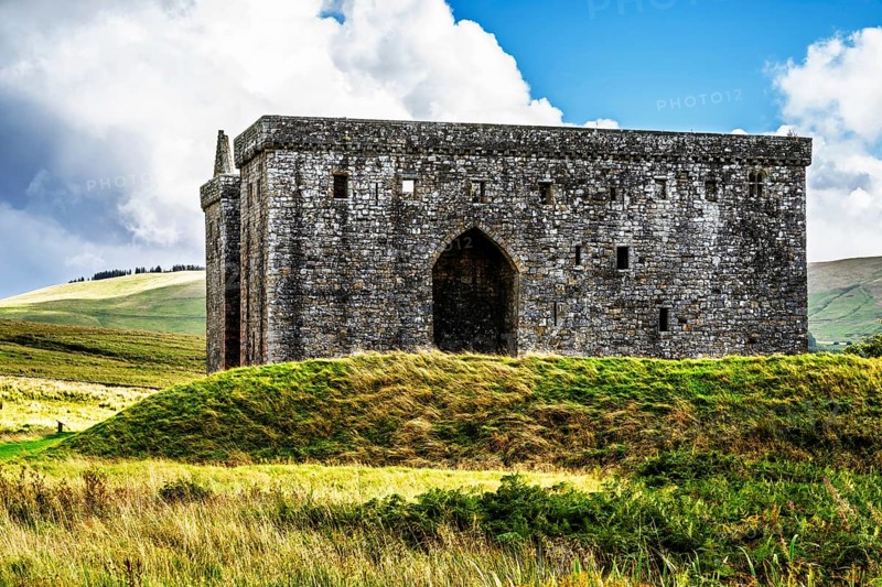 Hermitage Castle, Hermitage Water, Liddesdale, Roxburghshire, Newcastleton, Hawick, Scotland, UK