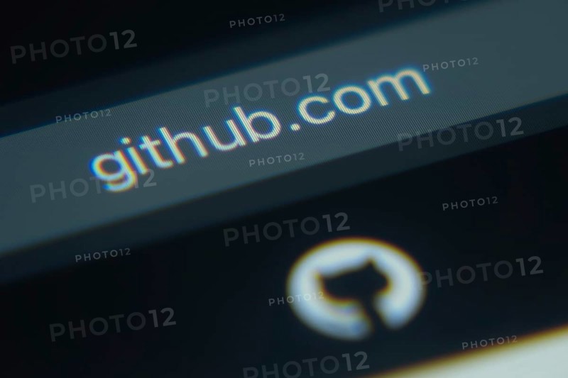 Dhaka, Bangladesh- 02 Dec 2025: A Close-up of a laptop screen is displaying the GitHub web interface in a browser