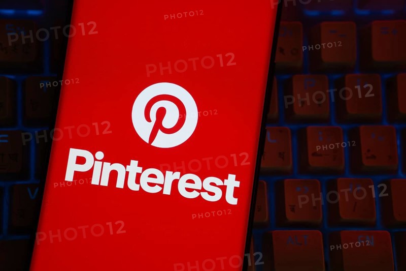 Dhaka, Bangladesh- 01 March 2025: Pinterest logo is seen on a smartphone