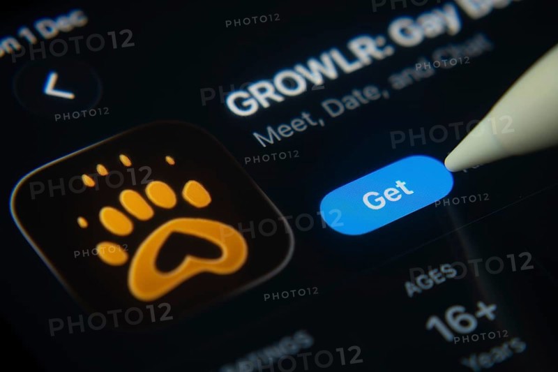 Dhaka, Bangladesh- 01 Dec 2025: A close-up of the GROWLR app icon in the App Store on an iPad screen
